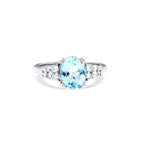 Ring Roman Gioielli Woman VENEZIA in White Gold Acquamarina 2.70 Ct R510A19N1238 - R510A19N1238